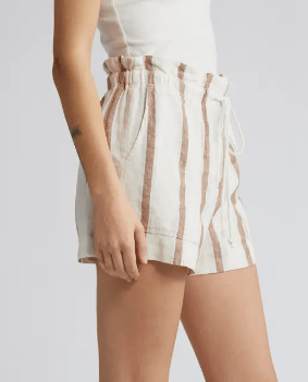Rails Foster Shorts Coconut Stripe