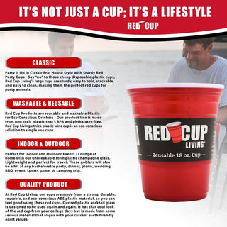 Red Cup Living - Red Cup Living Reusable Beverage Cup, 18-Ounce, BPA Free