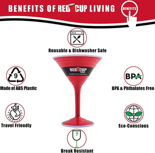 Red Cup Living - Red Cup Living Reusable Cocktail Cup, 12-Ounce, BPA Free