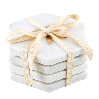 marble coasters tied
