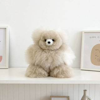 Shupaca Alpaca - 10" Small Alpaca Hair Stuffed Animal - Bear