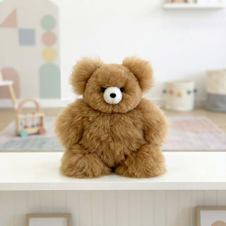 Shupaca Alpaca - 10" Small Alpaca Hair Stuffed Animal - Bear
