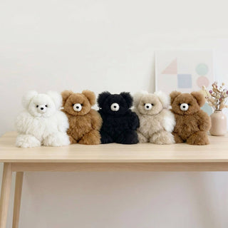 Shupaca Alpaca - 10" Small Alpaca Hair Stuffed Animal - Bear