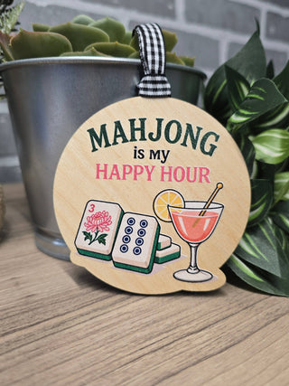 Shut The Front Door KC - Mahjong is my Happy Hour Ornament