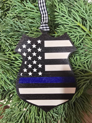 Shut The Front Door KC - Police Officer Badge Ornament