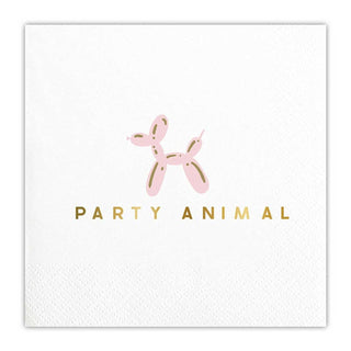 Slant Collections by Creative Brands - Foil Beverage Napkins - Party Animal