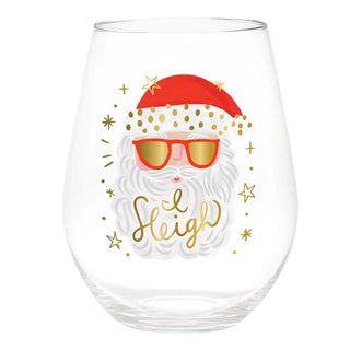 Slant Collection Jumbo Stemless Wine Glass - I Sleigh