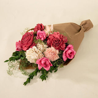 Sola Wood Flowers - Deluxe Large Bouquet - Ravishing Rose