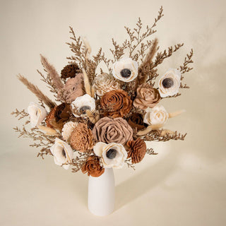 Sola Wood Flowers - Fall Decor Finished Vase