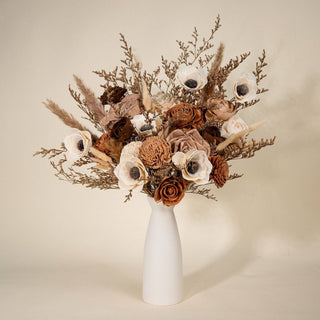 Sola Wood Flowers - Fall Decor Finished Vase