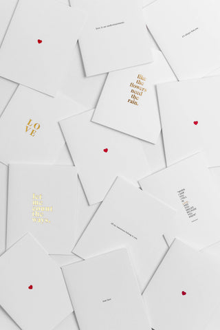 Souvenir Stationery - Red Heart Letterpress