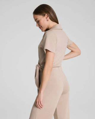 SPANX AirEssentials® Collared Tie-Waist Jumpsuit