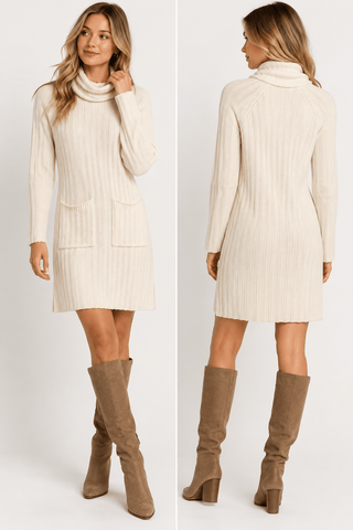 Splendid Turtle Neck Sweater Dress