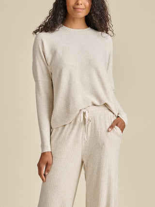 Splendid London Rib Long Sleeve Top - Oat Heather - Taryn x Philip Boutique