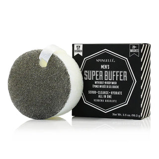 Spongelle Men's Super Buffer | Black Scrubber