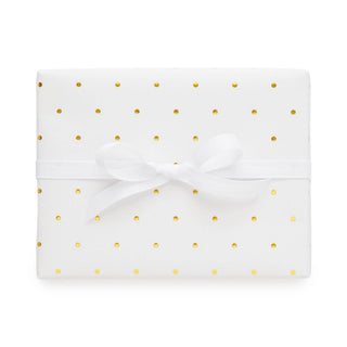 Sugar Paper - Gold Swiss Dot, Wrapping Paper Roll