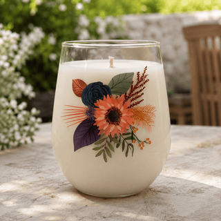 Cherry Aire Scented 18oz Candle in a 20oz Stemless Wine Glass