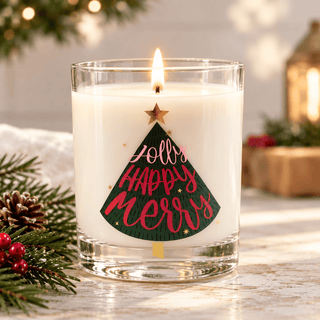 Holiday Evergreen 10oz Candle | 11oz DOF Glass