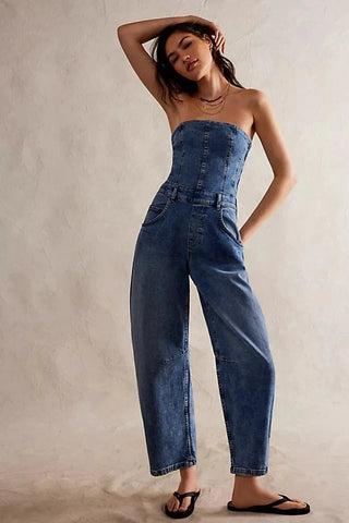 We The Free Je Suis Pret Barrel Jumpsuit