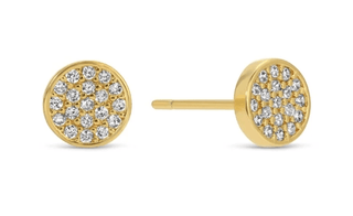 Splendid Iris Pavé Velvet Stud Set