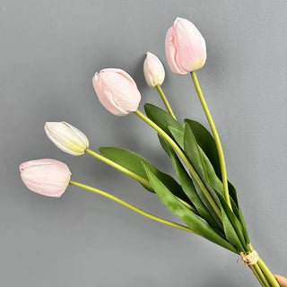 Sweet Home Deco 19'' Real Touch Tulips Bunch
