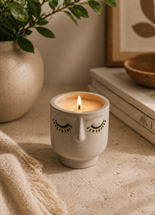 Concrete Planter Candle
