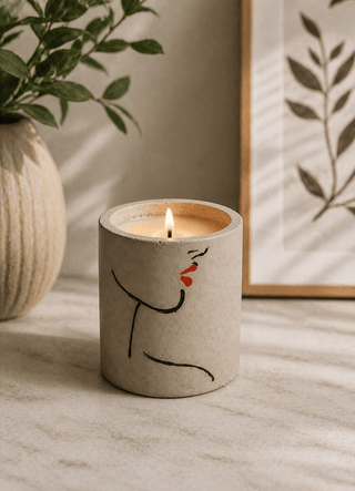 Concrete Planter Candle