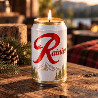 Reclaimed Beer Can Candle • Modelo or Rainier