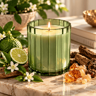 Sacred Woods 14oz Candle in Sage Green Glass