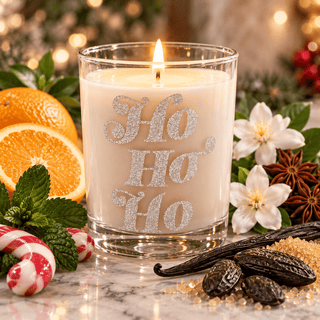 HO HO HO Candy Cane 10oz Candle