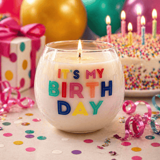 “It’s My Birthday” 14oz Candle in 15oz Wine Glass