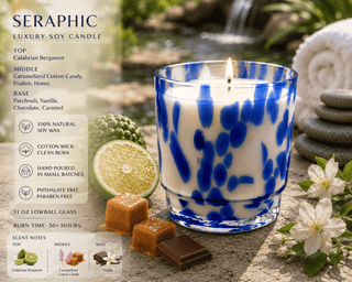 Luxury 11oz Soy Candle | Hand-Poured in Artisan Lowball Glassware
