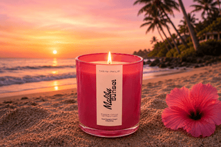 Malibu Sunset 8.5oz Candle :: Scent Notes of Pineapple, Tart Cherry, Coconut, Vanilla