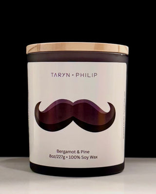 Mustache: Bergamot & Pine 8oz Candle