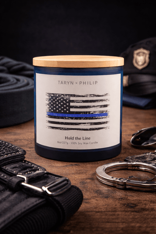 Thin Blue Line: Hold the Line Candle 8oz