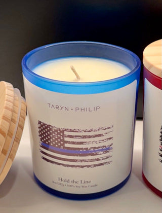 Thin Blue Line: Hold the Line Candle 8oz
