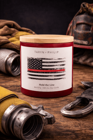 Thin Red Line: Hold the Line Candle 8oz