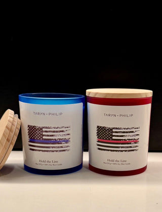 Thin Red Line: Hold the Line Candle 8oz