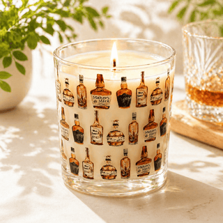 Whiskey Glass 9oz Candle • Double Oak