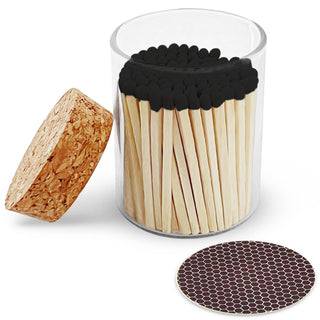 Thankful Greetings - 2" Matches in Cork Top Jar -  3 Colors