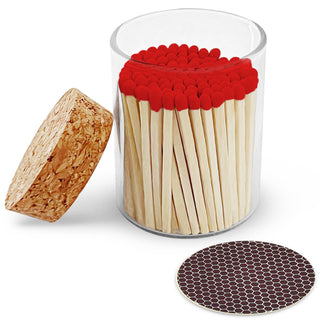 Thankful Greetings - 2" Matches in Cork Top Jar -  3 Colors