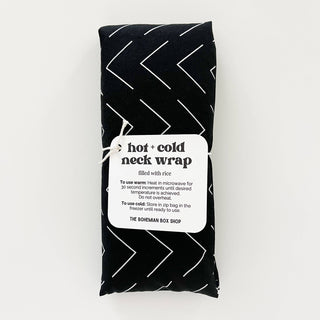 The Bohemian Box Shop - Hot & Cold Therapy Neck Wrap - Black & White