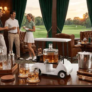 The Wine Savant - Golf Cart Whiskey Decanter & Ball Glasses