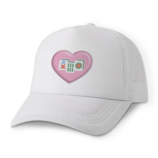 Toss Designs - Hat- Heart with Mahjong Tiles