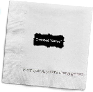 Twisted Wares - Funny Cocktail Napkins | PLEASE PRETEND YOU’RE HAVING FUN