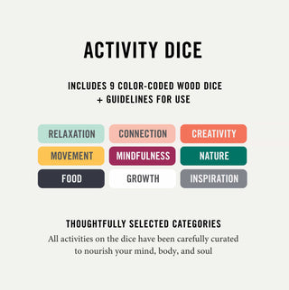 Two Tumbleweeds - Activity Dice - Inspiration for Mood-boosting Activities
