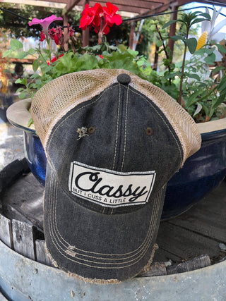 Vintage Life - Classy But I Cuss A Little Distressed Trucker Cap