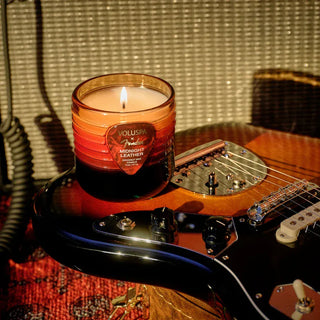 Voluspa Midnight Leather Boxed Candle