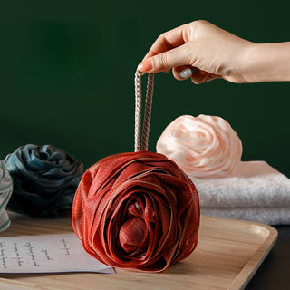 WEST AUSSIE - PAPO-  Rose Shower Pouf Premium Quality and Rich Foaming