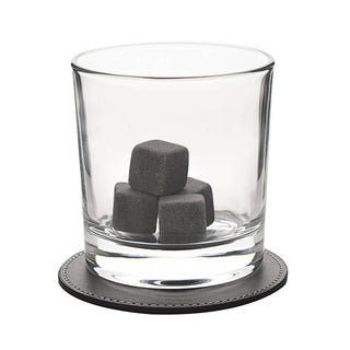 WIDDOP and Co. - Whiskey Gift Set Incl Glasses Coasters & Tongs In A Rustic Wooden Tray